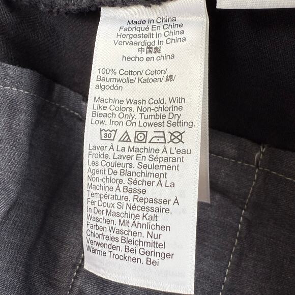 J Crew Women's Button Front Denim Skirt Size 8 Black High Rise Preppy - Picture 9 of 13